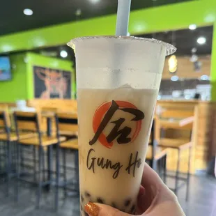 Coconut Milk Tea - they use non dairy creamer, yay!