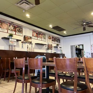 the inside of a restaurant