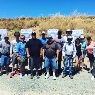 The whole group from our weekend ccw class