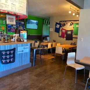 the inside of the restaurant