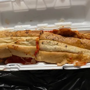 Chicken Parm hoagie