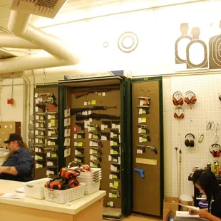 the indoor range, pick your poison.