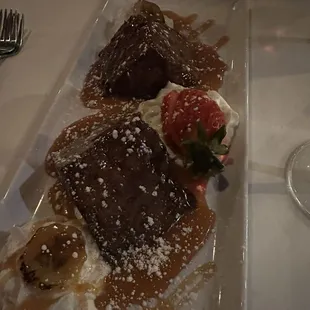 Banana foster bread pudding