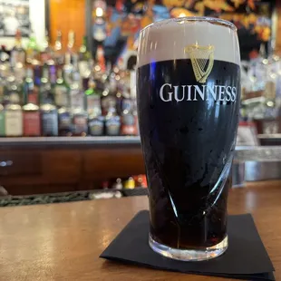 A properly poured pint! Fantastic