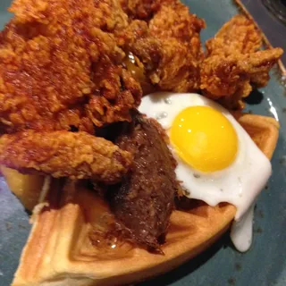 Nashville Hot Quail & Waffles