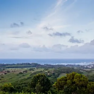 Views of the Windward Oahu, Hawaii coastline from our lookout