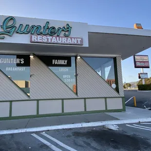 the front of the restaurant
