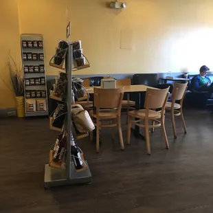 Seating for five or six.