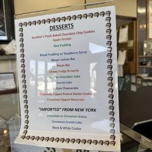 Can't wait to try the desserts!