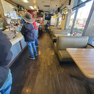 Indoor seating/ order counter