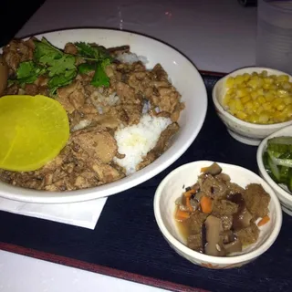 52. Minced Pork Over Dry Noodles