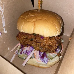 honey chicken sandwich