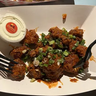 Schezwan chicken bites