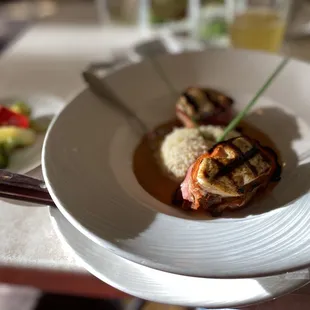 Swordfish on Jalapeno Grits