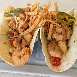 Shrimp Tacos (appetizer) | Instagram: @telephonesmoothie
