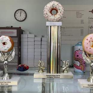 Donut fest winner. Awards from 2016-2020.