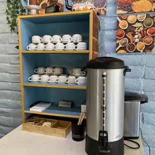 Complementary self serve hot chai
