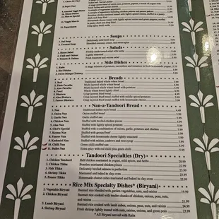 Menu December &apos;23