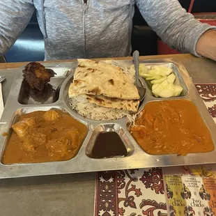 Chicken Curry and Chicken Tikka