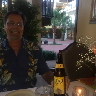 Enjoying the Taj Mahal!