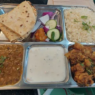 The Thali, is one of the popular dishes.