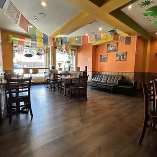 the dining area of a restaurant