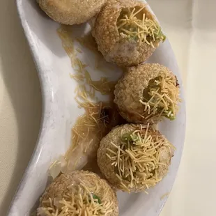 Avocado pani puri, baba bday