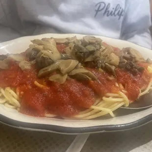 Spaghetti with Mishrooms