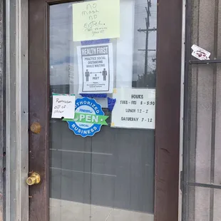 Front door on 3/11/21