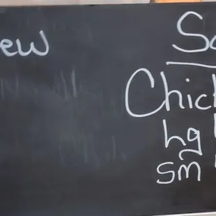 Menu as of 9/22/2023