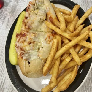 Parmesan chicken sub