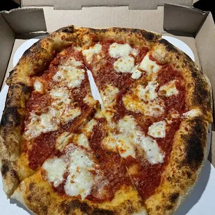 Cheese pizza "extra sauce"