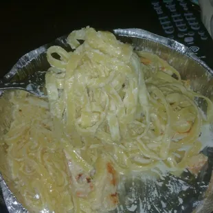 Dry chicken alfredo