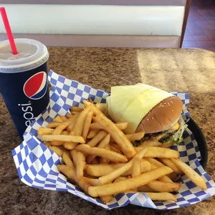 #6 Dbl Cheese Burger Combo