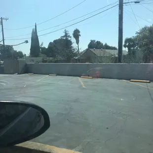 Back of the drive thru