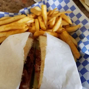 BLT and fries