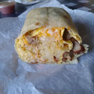 Breakfast Sausage Burrito
