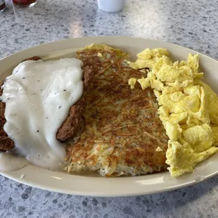 Country fried steak breakfast