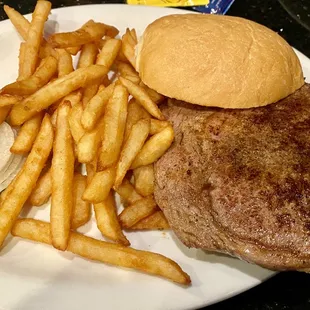 Steak sandwich $20. Very low quality steak. And the whole restaurant smelled like a mix of sewage and mildew.