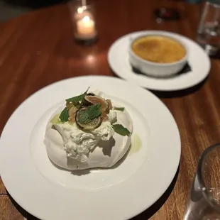Pavlova and Crème Brûlée. Both delicious!