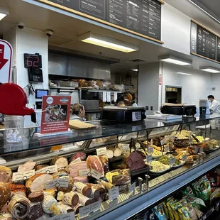 a variety of foods on display