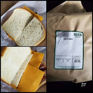 What part of this Grilled Cheese sandwich looks GRILLED to you??