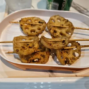 Fried lotus root