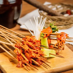 a variety of food