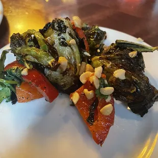 a plate of food on a table