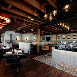 interior, sushi and sashimi