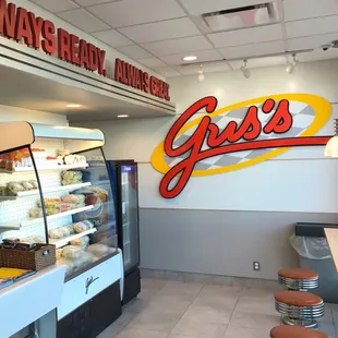 the inside of the store