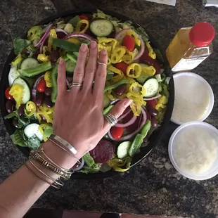 One of the biggest salads I have ever seen in my life!!