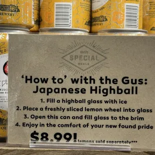 Make a highball