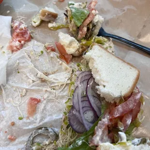 Gluten free bread sandwich